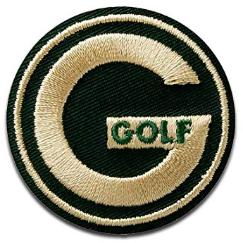 Golf Logo - Aufnäher, Bügelbild, Aufbügler, Applikationen, Patches, Flicken, zum aufbügeln, Größe: 4,3 x 4,3 cm