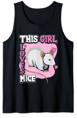 Kids Mouse Quote Rodent This Girl Loves Mice Tank Top