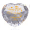 Ornalrist 70th Birthday Gifts for Women Happy 70th Birthday Gifts for Mum Nan, Heart Glass Keepsake Presents for Friends Women