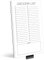 Evercio Magnetischer Notizblock für Einkaufslisten, minimalistischer Notizblock für Kühlschrank, Bürogeschenk für Kollegen, Küche, 11,4 x 19,1 cm, 50 Blatt