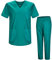 MISEMIYA - Unisex-Schrubb-Set - Medizinische Uniform mit Oberteil und Hose ref.8178 - X-Large, Grün 21
