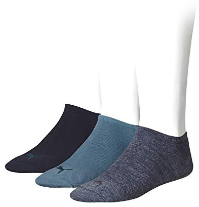 PUMA Men's Trainer Plain Socks (Pack of 3), -460 Denim Blue, 43-46