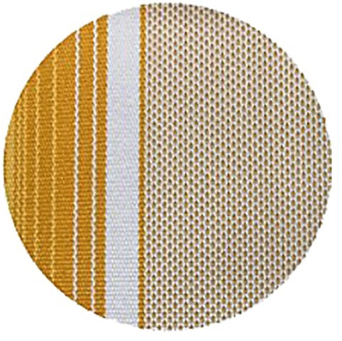 TENDA DA SOLE A CADUTA Cassonata (CM.250 X H.250 - GIALLO/BIANCO/ARA.)