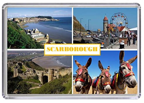 Scarborough Yorkshire England United Kingdom Souvenir Acrylic Fridge Magnet (Standard: 70x45mm)