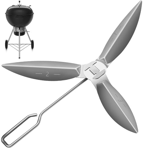 18-1/2-Inch Grills One-Touch Cleaning System Kit, for W-eber 7443 90719 Charcoal Grill/Kettle Grills Replacement Parts 7444, Easy to Install and Durable.