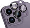 HWeggo Protector de Lente de Cámara Compatible Con iPhone iPhone 14 Pro/iPhone 14 Pro Max, 9H Dureza Cristal Ultra HD Vidrio Templado, [Diseño Integral] Antiarañazos Protector,Morado Oscuro