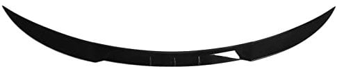 3 Piezas de Alerón Trasero Universal para Maletero de Coche, Ala Negra Brillante de 120 Cm de bajo Ruido, Ligero, A Prueba de Golpes para Vehículo Tipo A (con Puntos convexos) Cola (Tipo A (con puntos