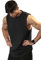 Herren-Sport-Tanktops, Weste, Workout, Bodybuilding, Workout, Fitnessstudio, Shirts, Baumwolle, Ausschnitt, ärmellos, Muskel-T-Shirts Schwarz 2XL