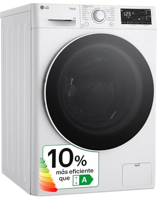 LG F4WR5509A0W - Lavadora 9 kg, Carga Frontal, 1400 RPM, Lavadora LG con Inteligencia Artificial AI Direct Drive, Sistema Vapor Steam, LG Serie 550, Limpieza y Cuidado de la Ropa, Color Blanco