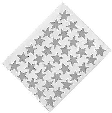 UIKEEYUIS 10 Bögen Award Flash Sticker Mini Abnehmbares Lob Etikett Cartoon Kindergarten Selbstklebende mehrfarbige Belohnungs Aufkleber, Silber