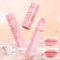 Mrettick 3 PCS Pfirsich Lippenbalsam Farbwechsel Lippenstift Set, PH Stimmung lang anhaltende Labiales Lipgloss Lippenbalsam getönte magische Lippenbeize Make-up Lippenstift Feuchtigkeit spenden