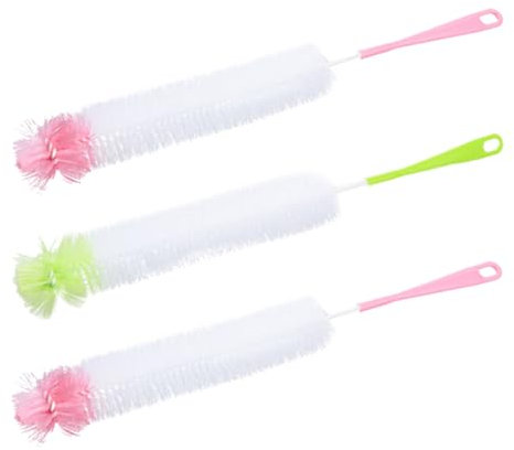 PartyKindom Sponge Bottle Brush 3pcs Hot Water Bottle Glass Washing Brush Bottle Cleaning Brush Cup Brush Bottle Brush Single Water Bottle Cleaner Brush