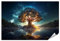 islandburner Prime Bild Poster Yggdrasil Leuchtender Baum Leben Olorful Heiliger Weltbaum Nordische M Premium Bilder Fotodruck