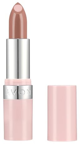 Avon Hydramatic Shine Lipstick 3.6g | Hydrating Intense Colour | SPF 20 | Plumper and Smoother Looking Lips | Cruelty Free | Hydra Shine Soft Nude