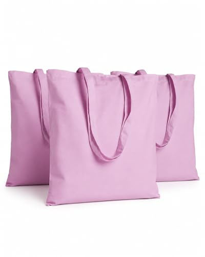 Stampasi Set 5, 10, 25 Shopper Colorate in 100% Cotone Naturale | Tote Bag Stoffa | Dimensioni Borsa 38 x 42 cm