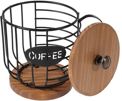 LALADEFIEE Cesto Organizzatore Metallo Per Capsule Di Caffè Contenitore Versatilper Snack e Frutta Design Stabile e Facile Da Pulirper Cucina e Tavolo Da Lavoro Capacità Ottimale e