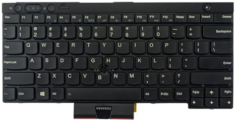 Ersatz-Tastatur ohne Mousepoint für Lenovo ThinkPad T430 T430S T430i X230 X230i X230T W530 T530 L430 L530 X230 Tablet (US-Englisch, Nicht-Mousepoint)