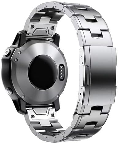synsing 26mm Titan Armband mit Schnellverschluss Kompatibel mit Fenix 8 51mm/Enduro 3 51mm/7X Pro/6X Pro, 22mm Metall Armband 22mm Kompatibel mit Fenix 8 47mm/E 47mm/7/6 Pro/5 Plus/Forerunner 965 955