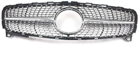 Auto Frontstoßstange Mittelgitter Für me&rc&ed&es Für Be&nz 16-18 W176 A200 A250 A45 Silber Kühlergrill KüHlergrill Vertikalstange Mittelgitter