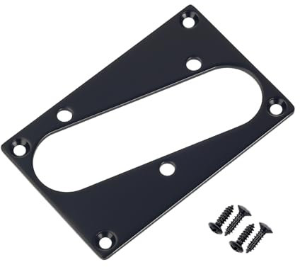 Banworks Single Coil Pickup-Abdeckung Montagering Tele Bridge Pickup-Rahmen Metall Pickup-Abdeckplatte Ring JT/SYQG-09 Schwarz