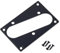 Banworks Single Coil Pickup-Abdeckung Montagering Tele Bridge Pickup-Rahmen Metall Pickup-Abdeckplatte Ring JT/SYQG-09 Schwarz