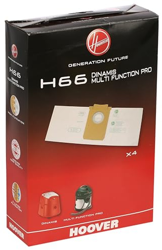 Masterpart Vacuum Dust Bags H66 To Fit Hoover Dinamis, Multi Function Pro, S9040, SX9540, SX9545 Vacuum Cleaner
