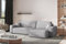 Kaiser Möbel - Ecksofa mit Schlaffunktion - Big Sofa - 274 x 142 cm - Cord Stoff, L Form, XXL, mit Bettkasten - Große Liegefläche 230 x 140 cm - Eckcouch, Wohnlandschaft - Best XL Rechts, Grau