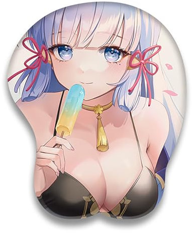 ELLENNE - Tapis de souris 3D en gel avec support pour poignet - GAMING MANGA ANIME JAPAN (Dessin 08)