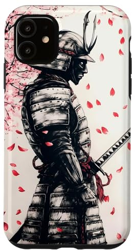 Samurai mit Kirschblüten Hülle für iPhone 11