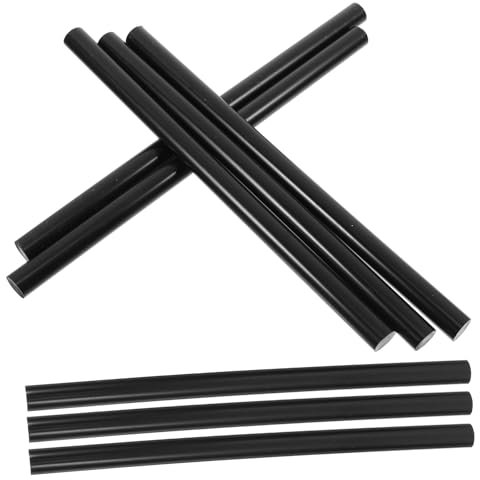 DOITOOL 30pcs Strong Adhesive Hot Melt Adhesive Strip Heat Resistant Glue Clear Hot Glue Sticks Heater Pellet Dot Pellets Stickles DIY Crafts Tools Crafting Tool DIY Accessories Black