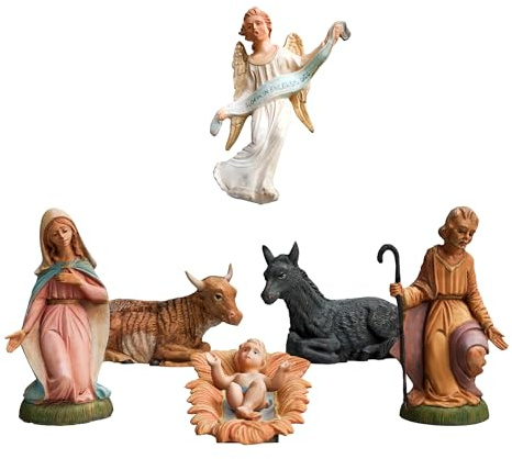 ICE TOYS personaggio presepe nativita misura 30 cm artigiano (SET 6, 30CM)