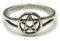 Drachensilber Pentagramm Ring Silberring 925 Silber Schmuck Damenring Kindering Hexenstern