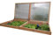 bio-garten Frühbeet-Aufsatz aus Lärchenholz für Hochbeet 100 x 200 cm -Top Qualität