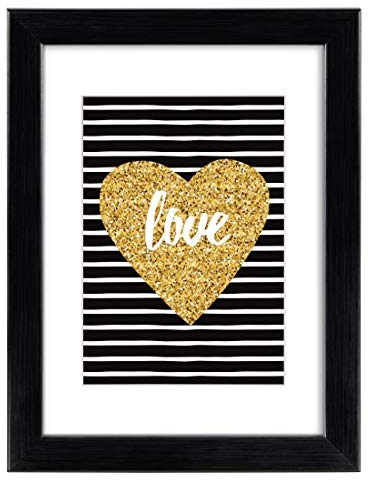 Hama Rio schwarz Verkaufsständer für Fuß – Rahmen Hintergrundbeleuchtung (Glas, Kunststoff, Holz, Schwarz, Display, Hintergrundbeleuchtung, Tisch, rechteckig, 13 x 18 cm