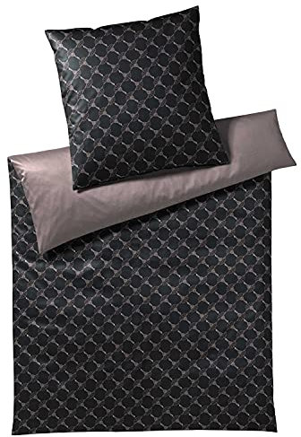 Joop! Bettwäsche Cornflower Double 4083 Shiny Black - 09 Kissen 80x80 cm