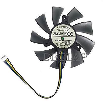 DBTLAP 85MM T129215SU 4Pin Cooling Fan Replace Compatible for ASUS GTX 460 560 GTX 960 Mini HD 6790 6870 Graphics Card Cooler Fans