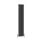 Warmehaus - Radiador vertical tradicional de hierro fundido antracita de doble columna 1500 x 290 mm, perfecto para baños, cocina, sala de estar