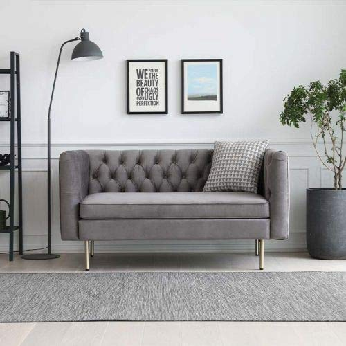jvmoebel Englische Stil Möbel Chesterfield Zwei Sitzer Couch Pink Turkis Gelb Blau Sofa