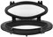 BHDK Marine Oval Deck Hatch Porthole, 400x200mm, Black, Compatible with Boat, Passenger Side, ABS+316 Stainless Steel+Tempered Glass