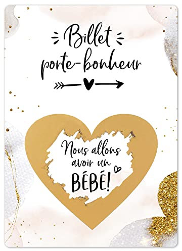 Joli Coon Carte a gratter annonce grossesse - Nous allons avoir un bebe - Annonce grossesse bebe