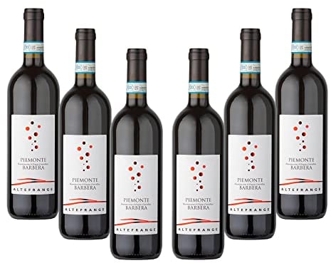 ALTE FRANGE | Vino Rosso Barbera Piemonte DOC 2023, Confezione da 6 Bottiglie da 750 ml