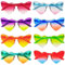 Dwenarry 8 Paar Herz Party Brillen Party Sonnenbrille Set Herzen trendige transparente Bonbonfarbe Herzbrille für Erwachsene