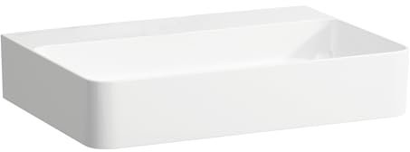 Laufen VAL Aufsatzwaschtisch, ohne Hahnloch, ohne Überlauf, US geschl. 600x420mm, H816283, Farbe: weiß matt