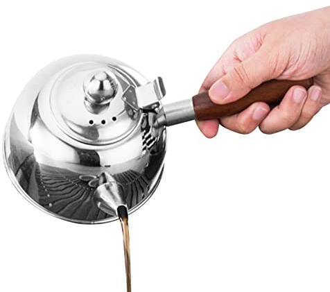 Firulab Bollitore per tè con fischio, Bollitore per Acqua Calda, Teiere per Piano Cottura con Manico Resistente al Calore, Piccola teiera, bollitore per tè, caffè