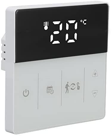 Hotelthermostat, WiFi-Thermostat, Touchscreen, APP-Steuerung, Mikrocomputertechnologie für den Innenbereich (Schwarz und weiß)