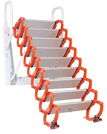 Scaletta Soppalco Scale Pieghevoli a Parete Scala Telescopica Scale Soffitta Scale Soppalco Retrattile per Interni ed Esterni