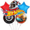 Simyron Auto Ballon Kit - 6 Stück Auto Thema Party Dekorationen, Geburtstag Aluminium Ballon, Cartoon Party für Kinder Geburtstagsfeier Dekoranten