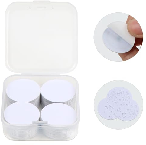 NFC Tags 50 Stück, Blanko Weiß NFC Karten NFC Aufkleber 25mm, NTAG215 NFC Karten mit Kleberückseite Kompatibel mit TagMo und Amiibo, Telefon mit NFC-Fähigkeit, Einfach für Progarm Lesen Geschrieben