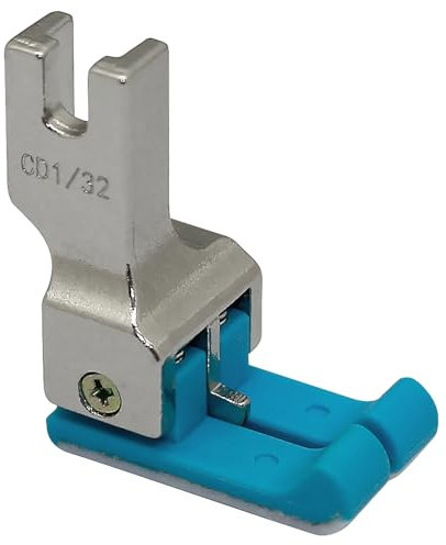 Fbshicung Pied biche double compensateur en plastique gauche et droit CD 0,6 cm pour machine à coudre industrielle point noué Pied standard