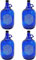 SELECTION ·1948 · ALBERTS · PREMIUM ALBERT PFÄFFLE Glasballon blau 5 Liter, Henkelflasche aus Blauglas mit Veredelung Blume des Lebens (VPE 4 Stück)